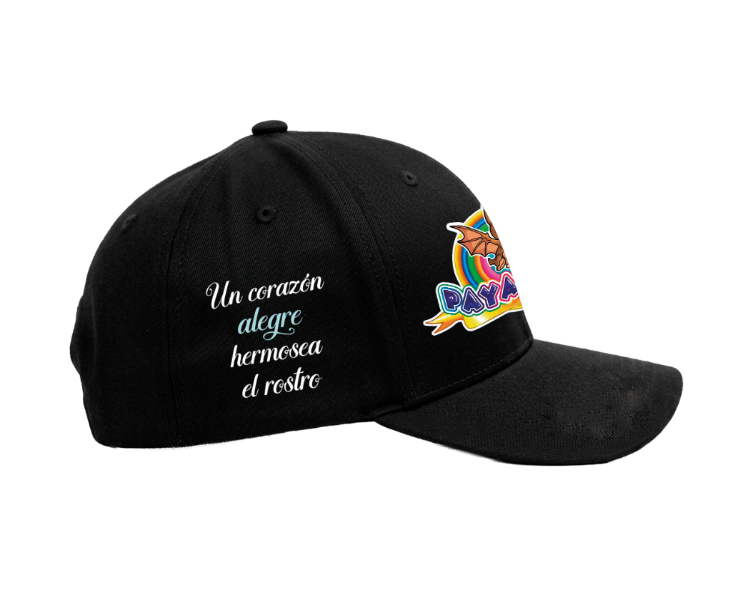 Gorra Personalizada | Negra | Payashow | Lechuga y Chupetin