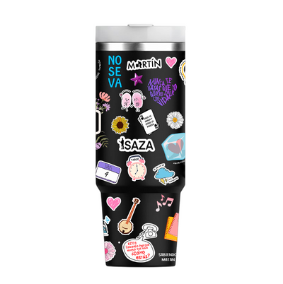 Vasos Térmico 1300ml | Negro | Morat | Lo mejor de Morat | figuritas | Dany
