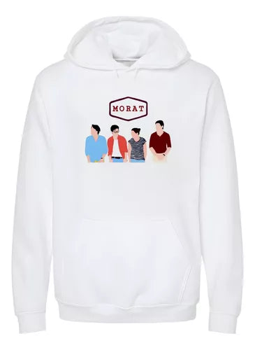 Sudadera Morat| Blanco| Personajes dibujo