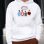 Sudadera Morat| Blanco| Personajes dibujo