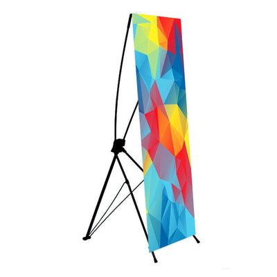 Display tipo X ajustable para eventos 80 cms x 180 cms