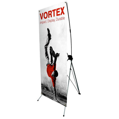 Display tipo X ajustable para eventos 120 cms x 150 cms