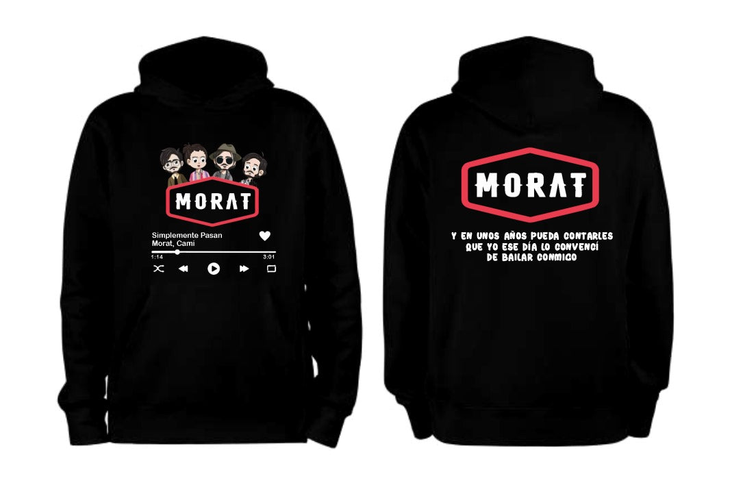 Sudadera Morat| Negro| Simplemente Pasan