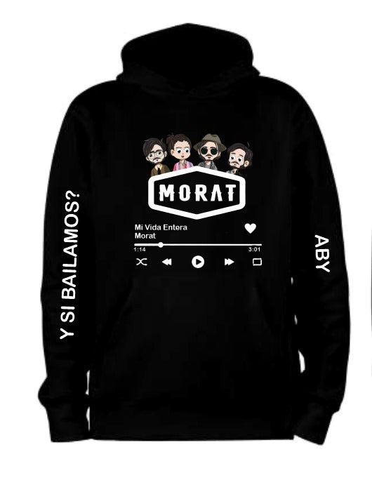 Sudadera Morat| Negro | Mi vida entera | Aby