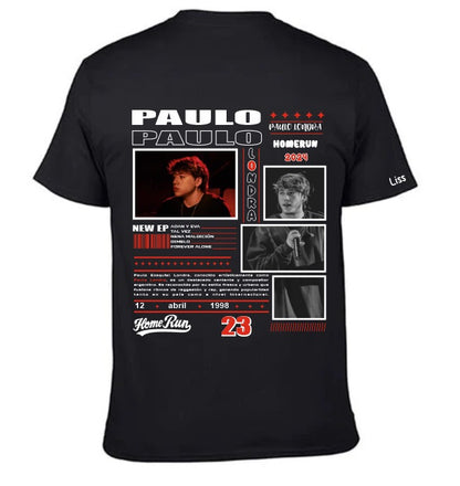 Playera Personalizada | Paulo Londra |Negro| Homerun 2024