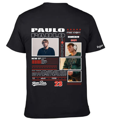 Playera Personalizada | Paulo Londra |Negro | Homerun 2024 | Chance