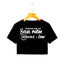 Playera Morat | Negra | Crop Top | Firmas