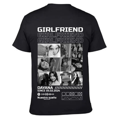 Playera negra| Girlfriend | Dayana
