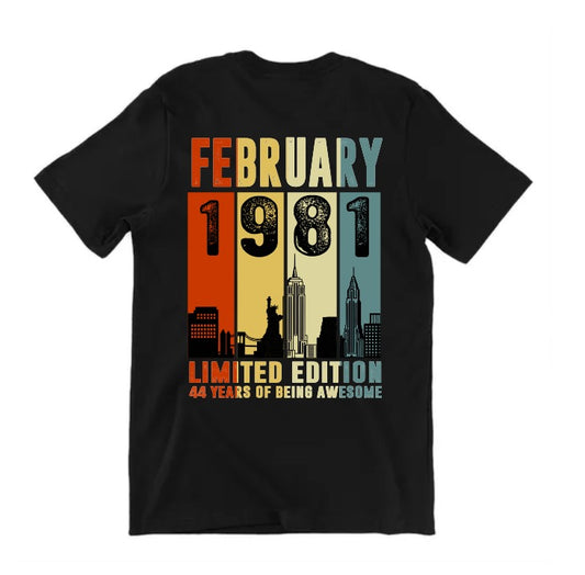 Playera Negra | New York| Colores | February 1981