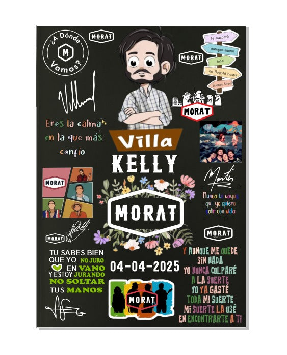 Agenda 2025 | Gris obscuro | Personalizada | Morat | Kelly