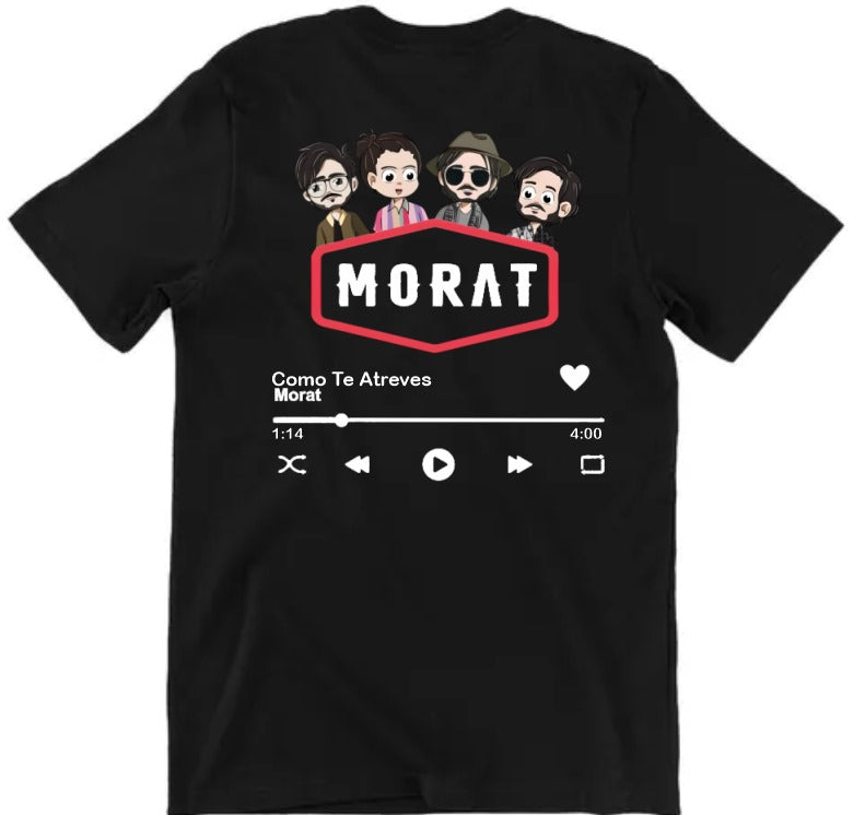 Playeras Personalizadas | Morat | Negra | Como te atreves