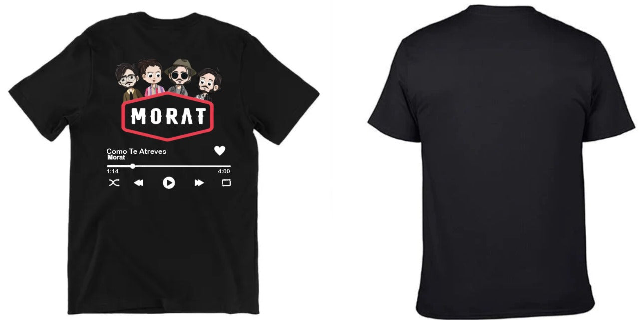 Playeras Personalizadas | Morat | Negra | Como te atreves