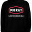 Sudadera Morat | Negro | Porfa No Te Vayas | Con frase