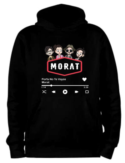 Sudadera Morat | Negro | Porfa No Te Vayas