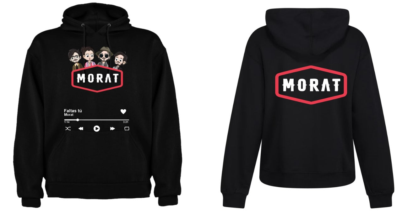 Sudadera Morat | Negro | Faltas Tú