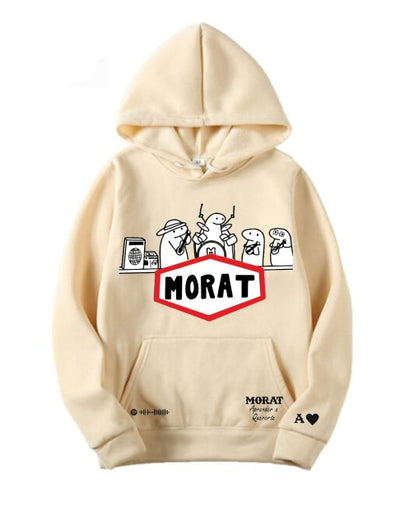 Sudadera Morat | Beige | MORAT | Diseño Cliente A | Aprender a Quererte