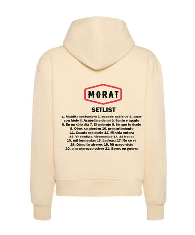 Sudadera Morat | Beige | SETLIST Balas Perdidas  | Animado | Fecha de concierto