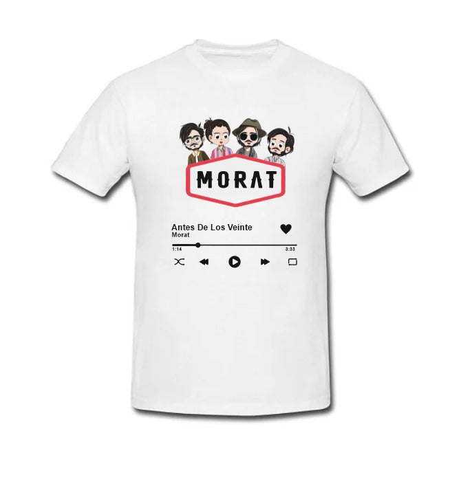 Playera Personalizada | Morat | Personajes animados | Spotify | Antes de los Veinte