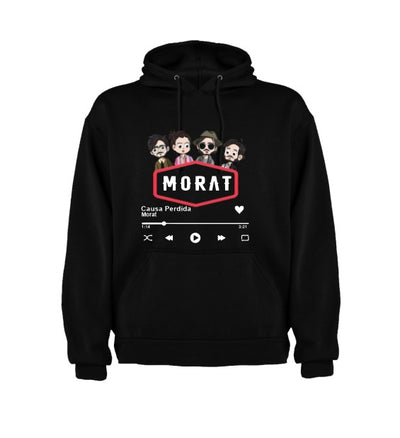 Sudadera Morat | Negro | Spotify | Causa Perdida | Gira los estadios