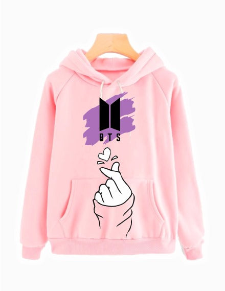 Sudadera BTS  | Rosado | Logo