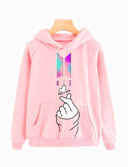Sudadera BTS  | Rosado | Logo