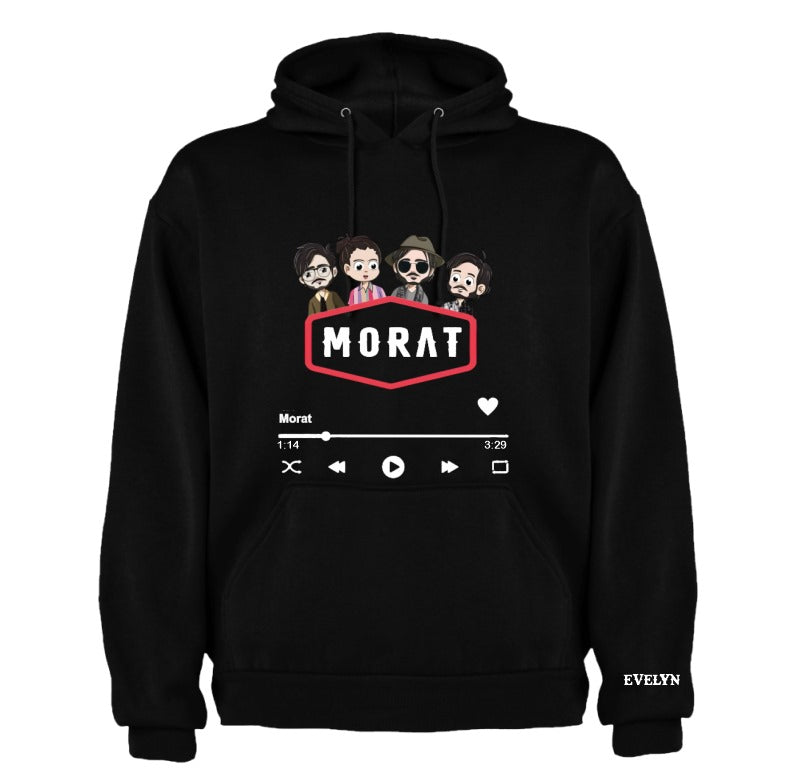 Sudadera Morat | Negro | Spotify | 23 | Evelyn