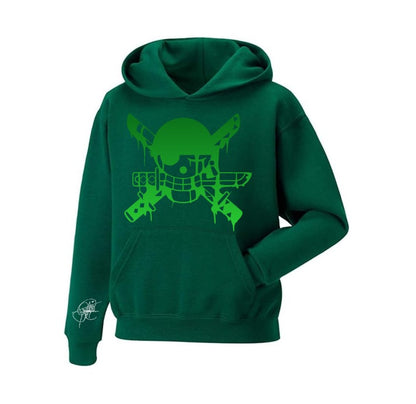 Sudadera Ánime | Verde | Zoro | Logo Zoro