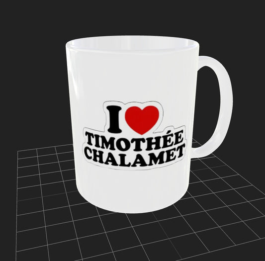 Taza personalizada | I love Timothée Chalamet