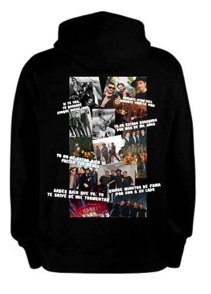 Sudadera Morat| Negro| Fotos Collage con frases