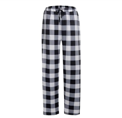 Pijama Pants | cuadros | Blanco y negro | Premium