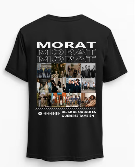 Playera Morat | Negra | Dejar de querer es quererse también