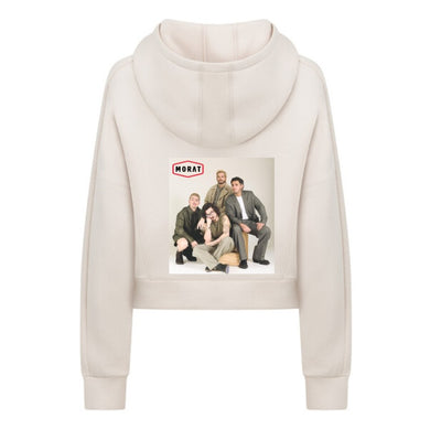 Sudadera Tipo Crop Top | Morat | Beige | Causa perdida