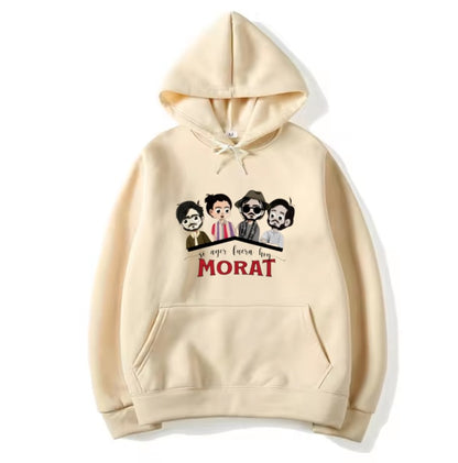 Sudadera Morat | Beige | Tal parece que yo me acostumbre a tí en un sólo día