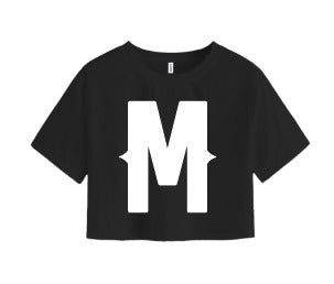 Playera Morat | Negra | Crop Top | M | Grupo