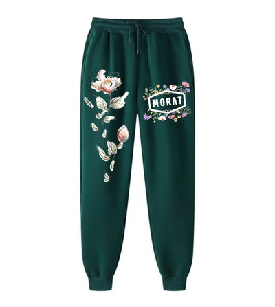 Pants Morat |Verde botella | Flores