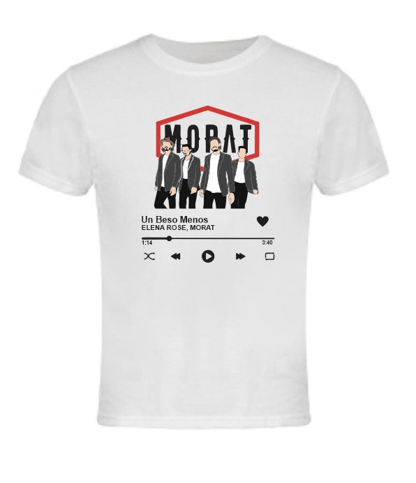 Playera blanca | MORAT | Un Beso Menos | ELENA ROSE, MORAT