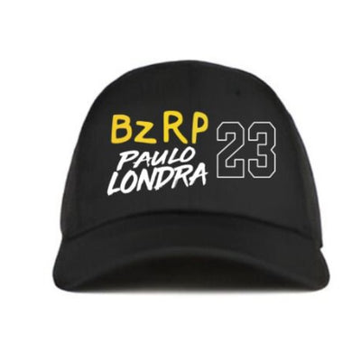 Gorra Perzonalizada | Negra | BZRP | Paulo Londra