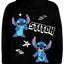 Sudadera negro | Stitch | Ohana