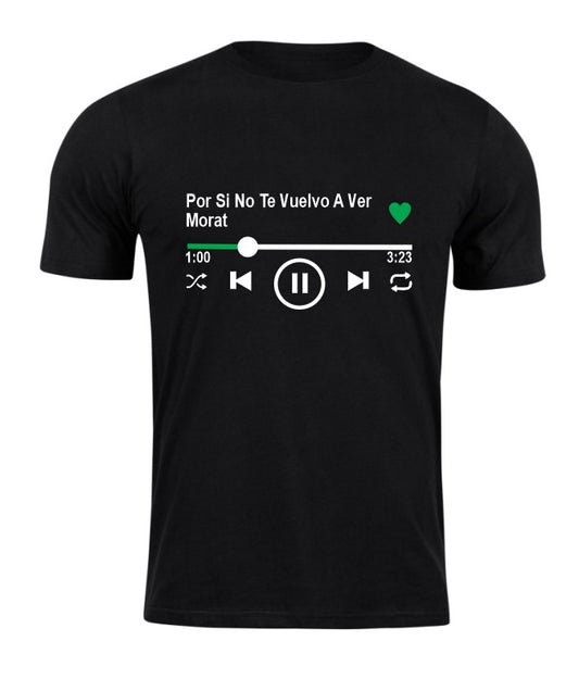 Playera negra | MORAT | Por Si No Te Vuelvo  A Ver