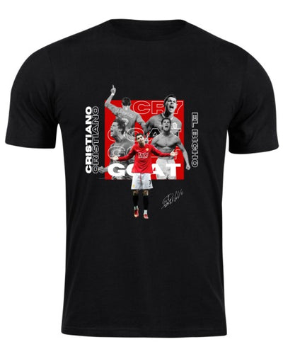 Playera Negra | CR7 | Cristiano Ronaldo | GOAT