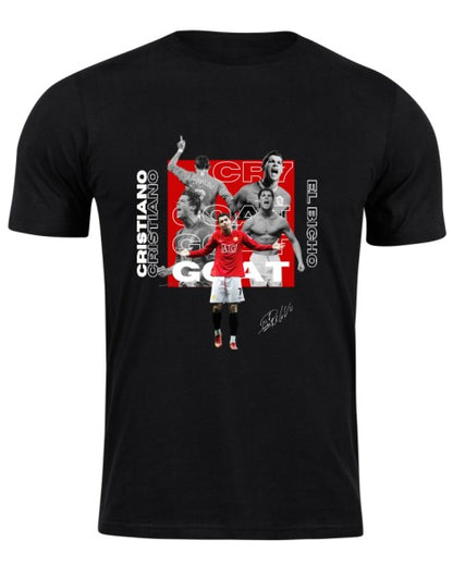Playera Negra | CR7 | Cristiano Ronaldo | GOAT