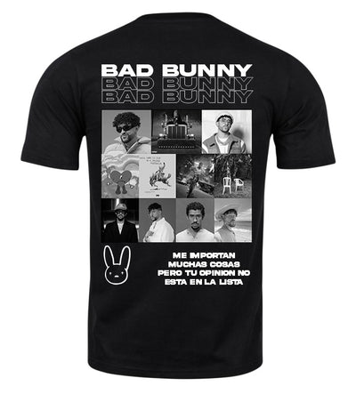 Playera Negra| Bad Bunny| Collage