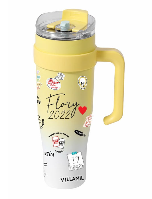 Vasos Térmico 1300ml | Amarillo degradado | MORAT | Flory