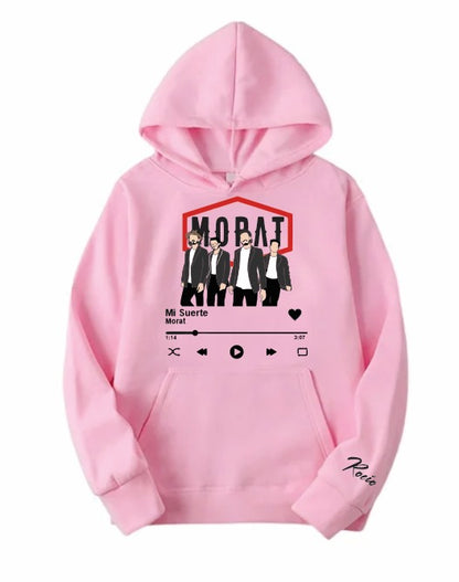 Sudadera Morat | Rosada | Mi suerte | Spotify