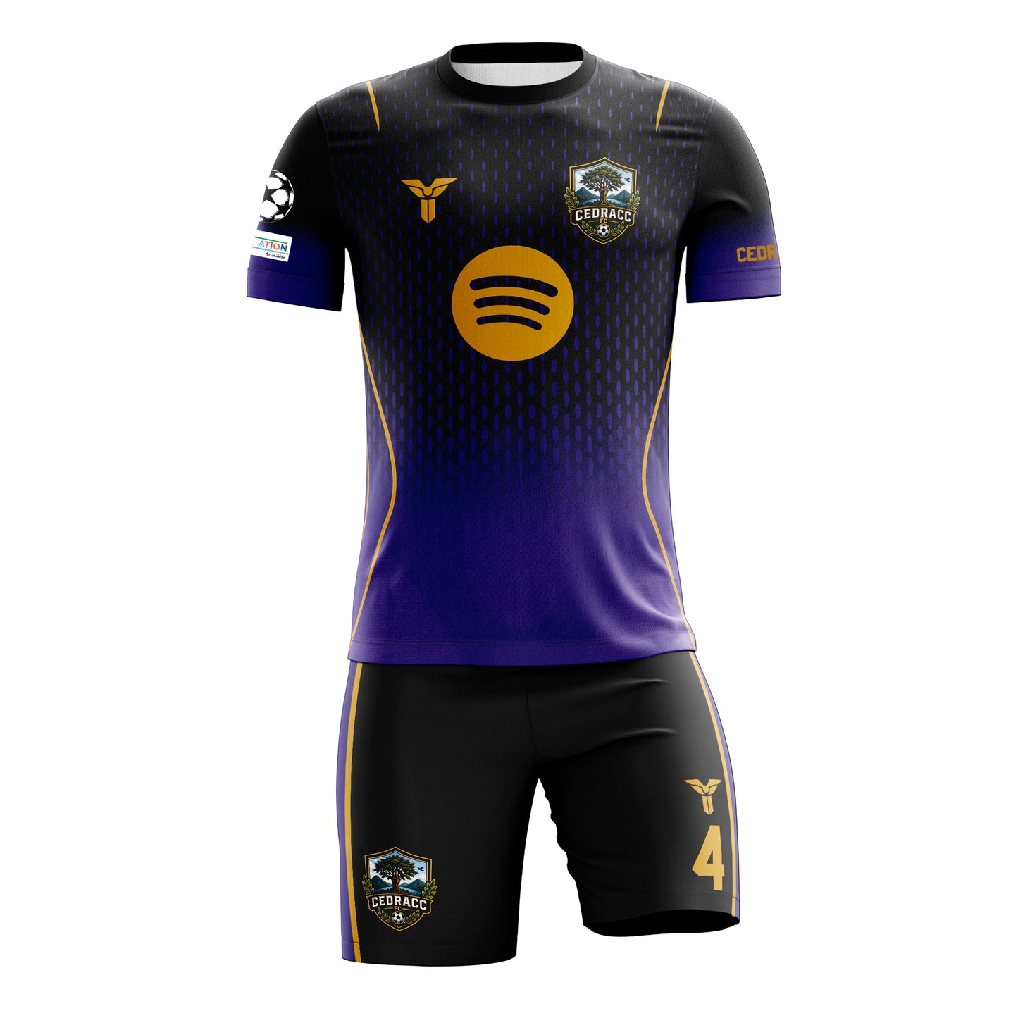 Uniforme Deportivo |  Morado/Negro | CEDRACC FC