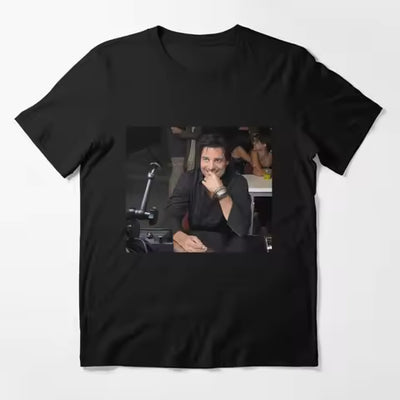 Playera | Negra | Chayannne | Diseño de Fans Sonriente