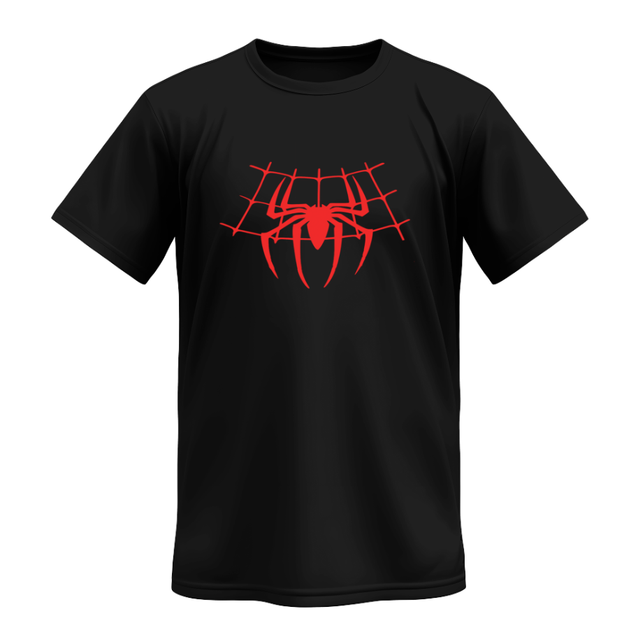 Playera |Negra | Hombre araña | spiderman | Miles Morales