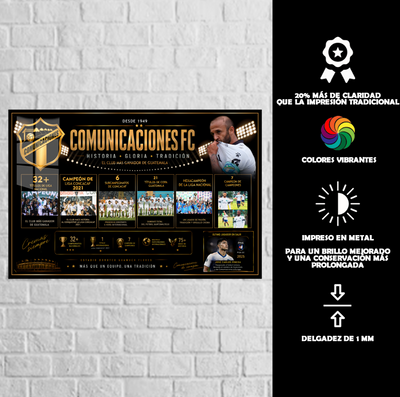 Cuadro Metálico Personalizado | Comunicaciones FC | Logros
