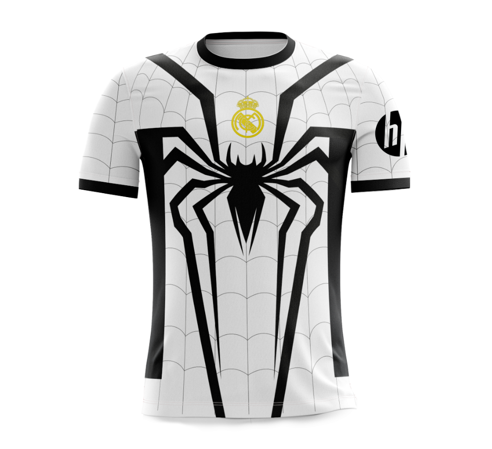 Camisola Full Sublimación | Real Madrid x Spider-man | Spidertraje blanco
