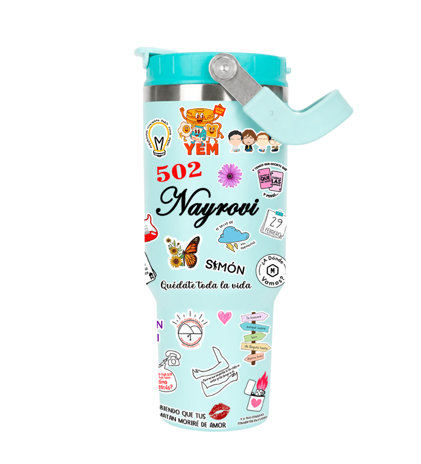 Vasos Térmico 1300ml | Celeste | Morat | Lo mejor de Morat | figuritas Varias
